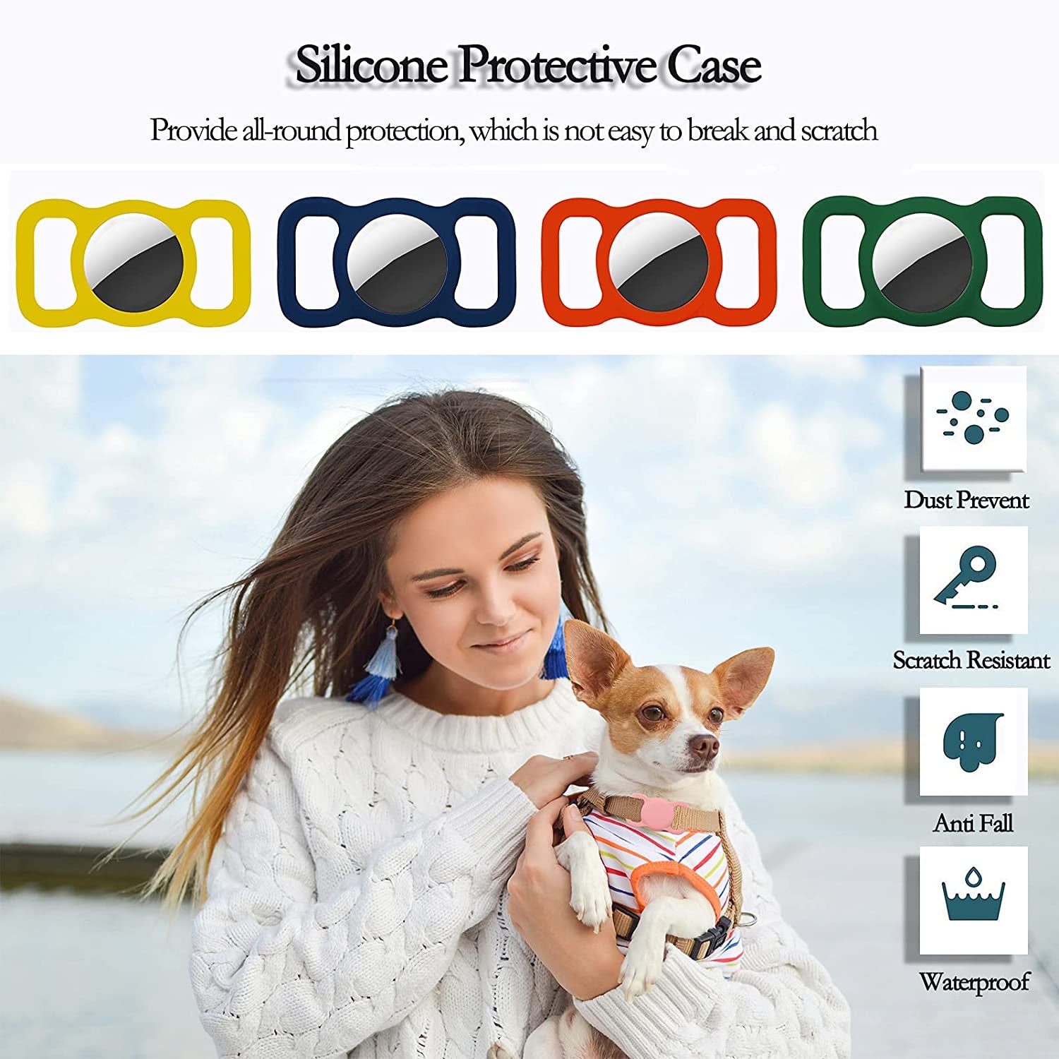 Protective Case Compatible for Airtag GPS Tracker
